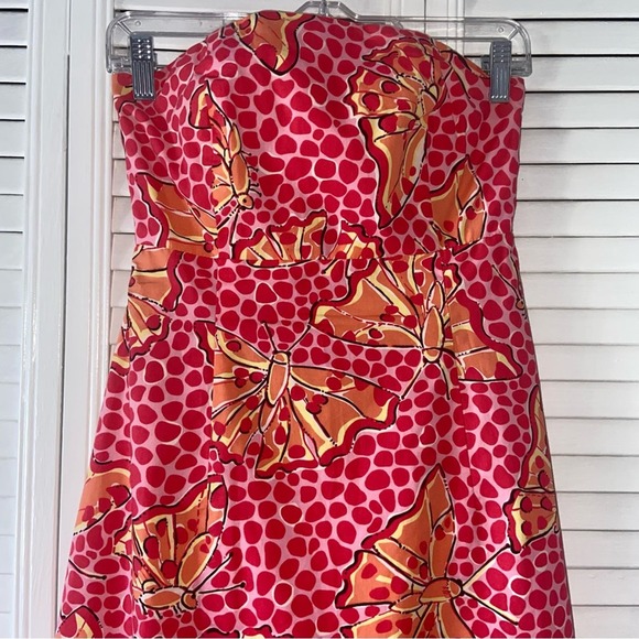 Lilly Pulitzer Cha Cha Butterfly Halter Dress Size 2 ~ - Picture 2 of 4